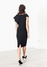 Load image into Gallery viewer, Asymmetric Dress in Black
